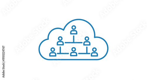 Cloud Network Connection People Hierarchy Organization Structure