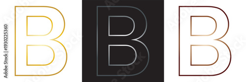 Vector Alphabet Letters  Variations. Set of capital letters in multiple styles including outline, solid, colored and metallic vector designs.EPS10/AI.