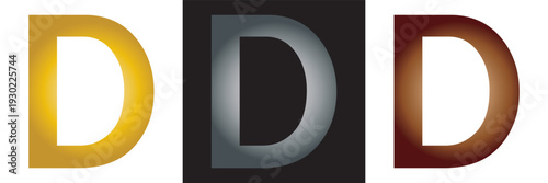 Vector Alphabet Letters  Variations. Set of capital letters in multiple styles including outline, solid, colored and metallic vector designs.EPS10/AI.