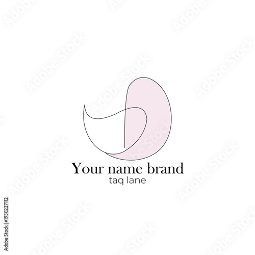 Elegant minimalist ear logo with soft pastel tone and clean typography. Modern and simple design suitable for hearing care, audiology clinics, medical services, beauty brands, and wellness businesses