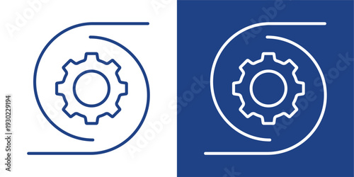 Ability Blue And White Icon Style Collection