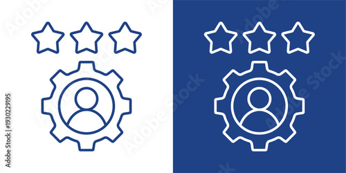 Skill Blue And White Icon Style Collection