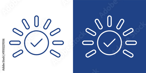 Readiness Blue And White Icon Style Collection