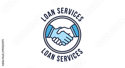 Loan Services Business Handshake Agreement Symbol.