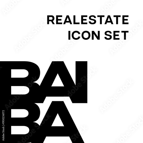 REAL ESTATE ICON SET