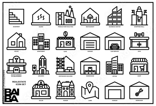 REAL ESTATE ICON SET