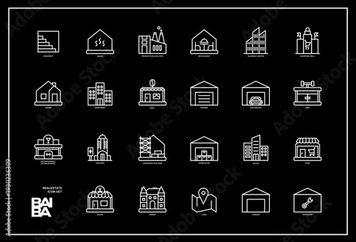 REAL ESTATE ICON SET