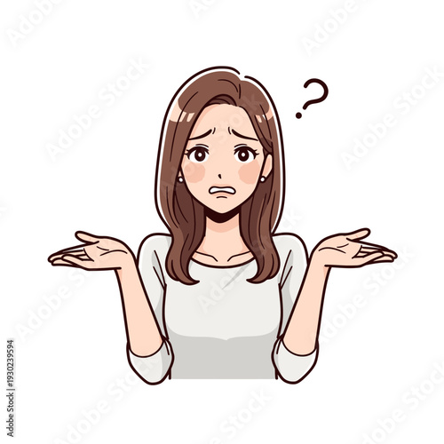 Confused woman with questioning expression 2.