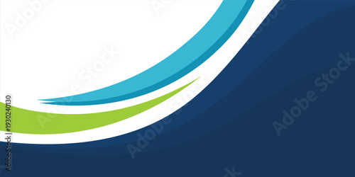 Modern abstract background with blue and green wave design. Perfect for corporate templates, business presentations, flyers, brochures, and digital banners. Clean, professional, and trending design