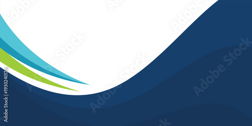 Modern abstract background with blue and green wave design. Perfect for corporate templates, business presentations, flyers, brochures, and digital banners. Clean, professional, and trending design