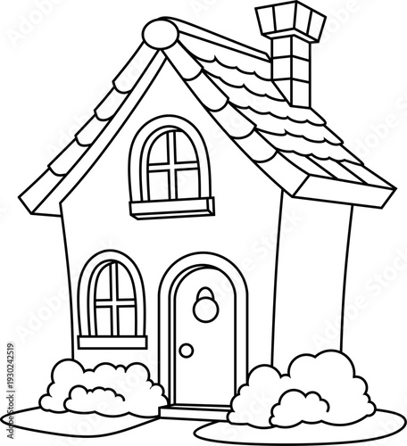 Home outline drawing.