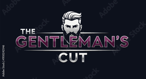 The Gentlemens Cut Barber Shop Logo Design.