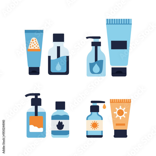 Collection of Skincare and Cosmetic Products.