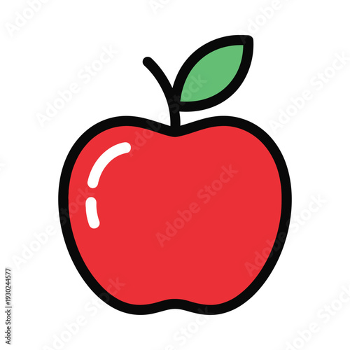 Red Apple Fruit Icon Commercial Use