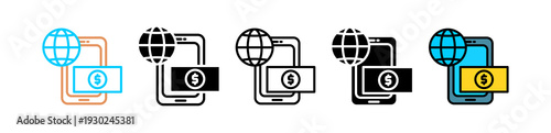 Online Banking multyple icon