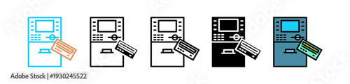 Atm Machine multyple icon