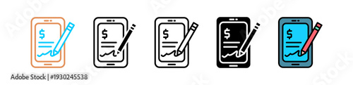 Digital Signature multyple icon