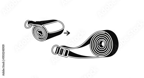 Unrolling yoga mat, fitness equipment, exercise accessory, home workout, flexible mat