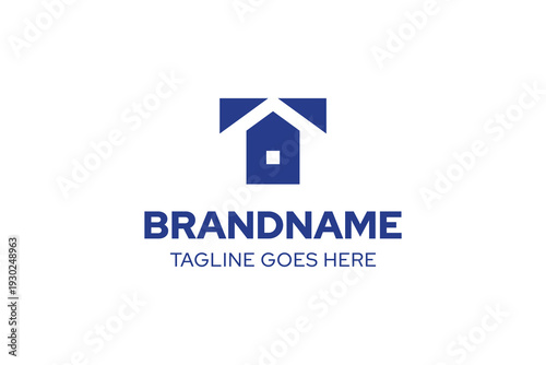 Letter T Home Property Logo, symbolizing stability, security, and trusted foundations