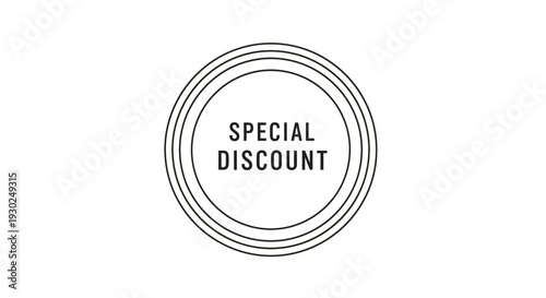 Special Discount Offer Stamp, Sale Promotion Circle Badge, Marketing Label