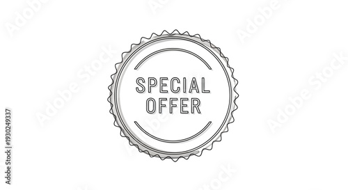 Special Offer Stamp Badge - Discount Promotion, Sale Announcement, Marketing Graphic