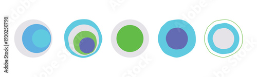 blue and green plastic caps