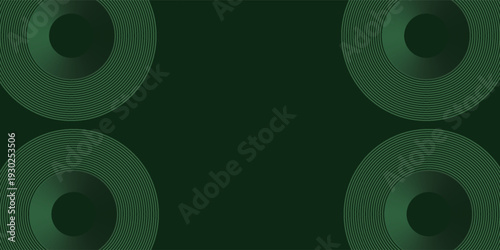 Futuristic green lines abstract background. Geometric green lines form abstract vector background. Green modern background.