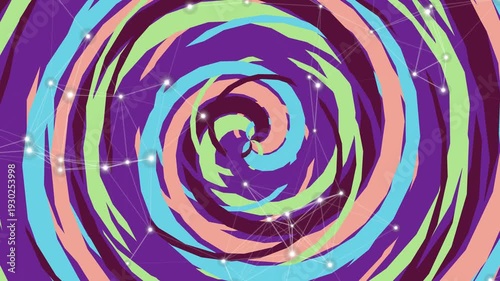 Creating a Colorful Abstract Spiral Motion for Creative Visuals