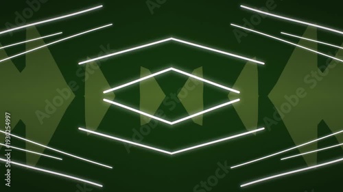 Creating a Dynamic Abstract Scene with Moving Light Paths