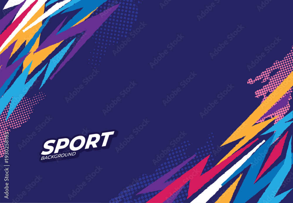 Obraz premium colorful sport background with grunge, abstract sports background