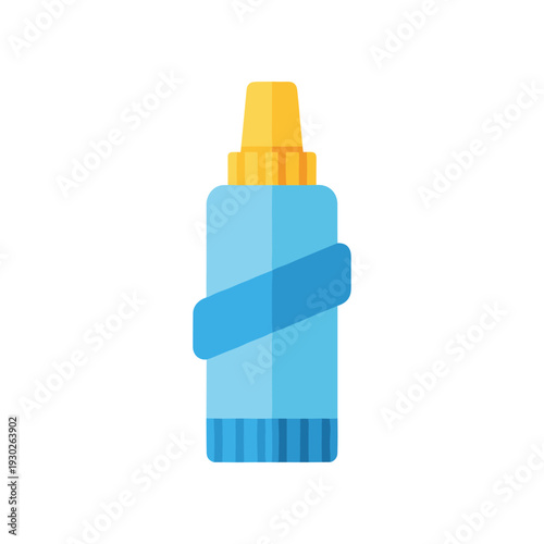 Blue Glue Stick with Yellow Cap.