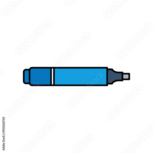 Blue USB Flash Drive Illustration.