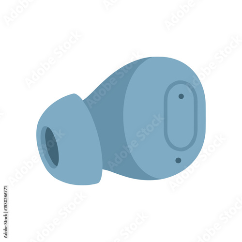 Blue Wireless Earbuds with Charging Case.