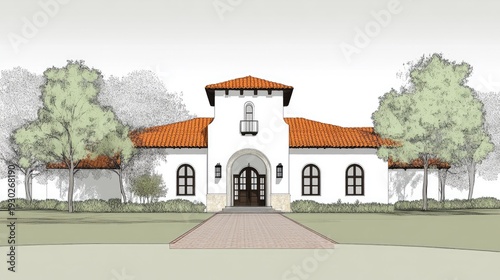 Mediterranean Style House Architectural Design