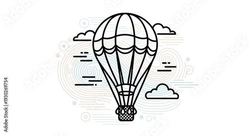 Hot Air Balloon Illustration: Adventure, Travel, and Freedom