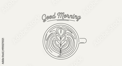 Good Morning Coffee Art