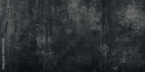 Aged dark grunge wood texture background with a rough textured surface featuring an old vintage black chalkboard pattern on a dirty antique board backdrop