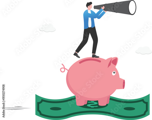 Professional Financial Savings Research and Strategic Piggy Bank Observation