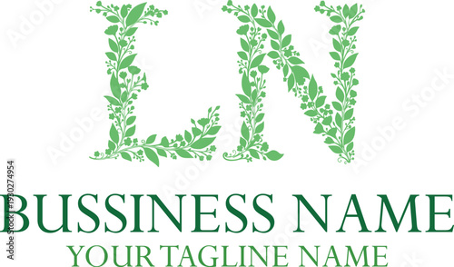 LN L ln initial logo | initial based abstract modern minimal creative logo, vector template image. luxury logotype logo, real estate homie logo. typography logo. initials logo