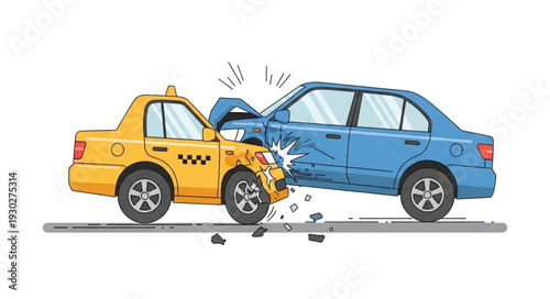 Car Accident Collision Crash Damage.