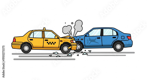 Car Accident Collision Crash Damage.