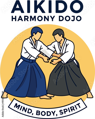 logo per una palestra di aikido 03