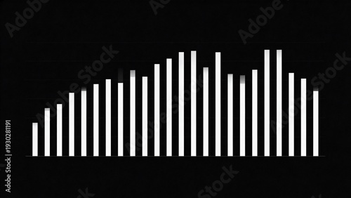 White vertical bars on black background
