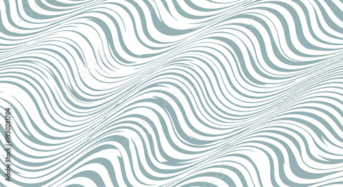 Abstract blue wavy lines pattern on transparent background creating liquid motion effect for modern decorative designs or tech themed textures suitable for professional projects