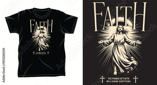 Jesus Graphic vector art t-shirt design print