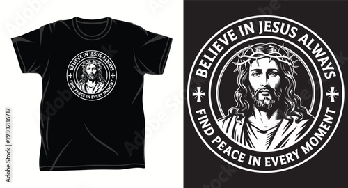 Jesus Graphic vector art t-shirt design print