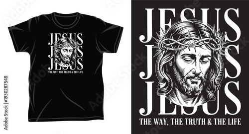 Jesus Graphic vector art t-shirt design print