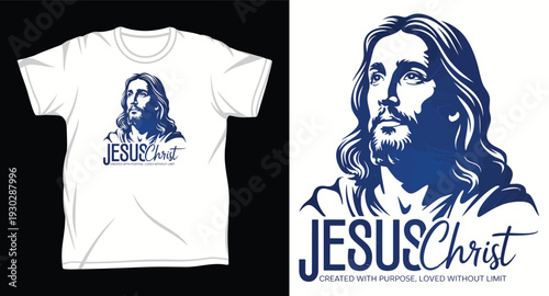 Jesus Graphic vector art t-shirt design print
