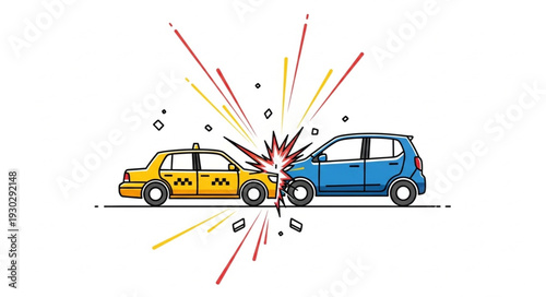 Car Crash Accident Collision Damage.