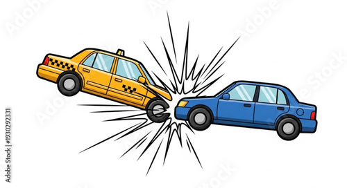 Car Crash Accident Collision Damage.